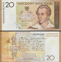 *20 Zlotych Poľsko 2009, Juliusz Slowacki P180 UNC - Kliknutím na obrázok zatvorte -